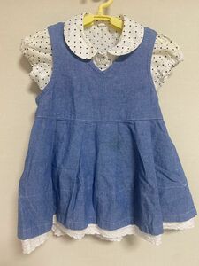 ジャンパースカート ワンピース 女の子　ドット柄　セット　まとめ売り　80サイズ　春夏秋冬