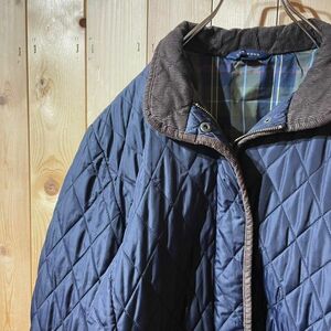 [KWT3858] LANDS'END キルトアウター メンズ ネイビー 80