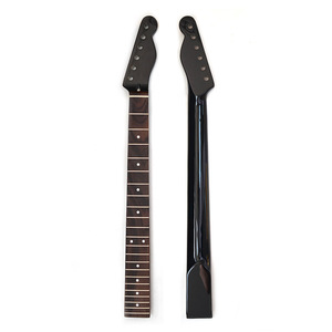 ギターネック TL テレタイプネック メイプル ローズウッド ブラック艶有り フィンガーボード ギターパーツ　MU2153