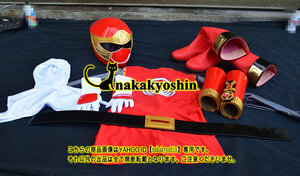  Ninpu Sentai Hurricanger * is li ticket red complete set full - set order size cosplay tool costume 