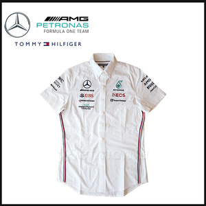 【非売品】2023 メルセデスAMG F1 支給品 ピットシャツ S トミーヒルフィガー ★日本GP 鈴鹿サーキット ハミルトン ラッセル