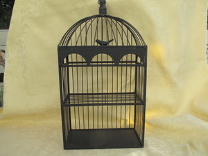  iron made bird cage manner garden miscellaneous goods antique style ornament basket 2