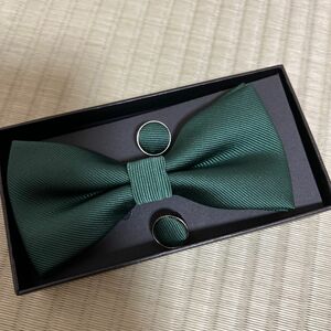 結婚式　新郎　蝶ネクタイセット