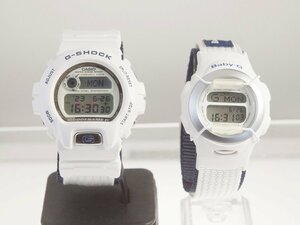 【CASIO】カシオ「G-SHOCK/Baby-G」DW-6697/BG-097 ペガサス＆ユニコーン ラバコレ ペアウォッチ【中古品】