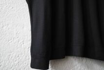 16AW Super140's Wool ウォッシャブルウールスウェット ブラック / COLINA(コリーナ)_画像5
