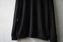 16AW Super140's Wool ウォッシャブルウールスウェット ブラック / COLINA(コリーナ)_画像4