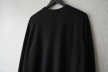 16AW Super140's Wool ウォッシャブルウールスウェット ブラック / COLINA(コリーナ)_画像8