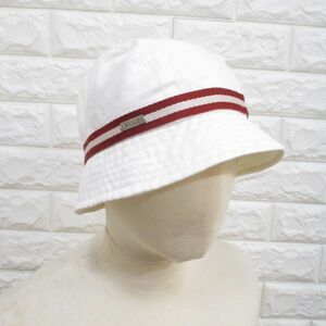 【BALLY】バリー◆イタリア製 ハット(白) 帽子◆3/M(女性用？)