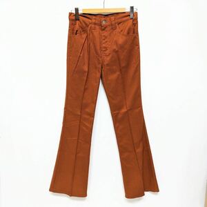 W36 デッドストック 70s Levi's STA-PREST リーバイス スタプレ 646-4487 フレア ブーツカット オレンジ NUVO FLARES ヴィンテージ