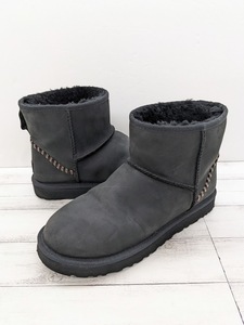 美品 UGG アグ 1003945 CLASSIC MINI DECO クラシックミニ デコ ショートブーツ ムートンブーツ US9 27cm