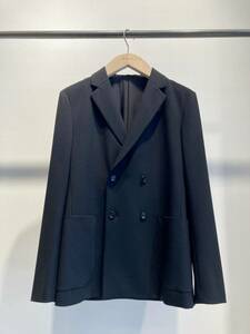 Theory セオリー 09-2304101 ダブル テーラードジャケット TV TAILOR CLNTN DB P W ブラック ウール 定価52360円