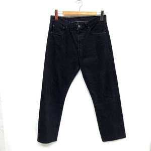 Levi's リーバイス デニム パンツ ジーンズ 501 ブラック系 USA製 W33 ボタン裏553 ボタンフライ 90s 00s OLD 古着 後染め