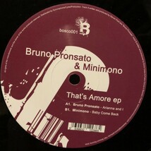 Bruno Pronsato & Minimono / That's Amore EP_画像1
