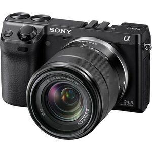 ソニー SONY ミラーレス一眼 α NEX-7 ズームレンズキット E18-55mm F3.5-5.6 OSS付属 専用ブラックモデル N