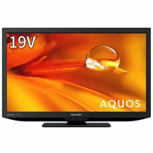 シャープ 19V型 液晶 テレビ AQUOS 2T-C19DE-B ハイビジョン 外付けHDD裏番組録画対応 2021年モデル ブラック