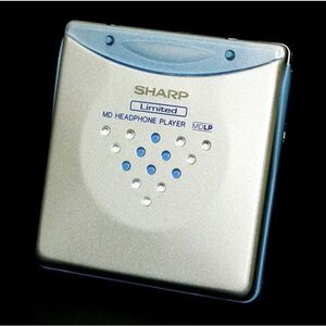 SHARP シャープ MD-ST70L-A ブルー ポータブルMDプレーヤー（MD再生専用機）