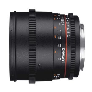 Samyang 85mm T1.5 VDSLR, как будто UMC II Canon EF Полный размер совместим