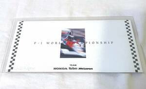 БЕСПЛАТНАЯ ДОСТАВКА 1991 Чемпионат мира F-1 Honda Marlboro McLaren Senna, Berga Thone Card 50 градусов 2-й 2