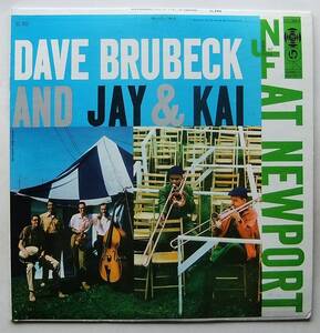 ◆ DAVE BRUBECK and JAY & KAI At Newport ◆ Columbia CL 932 (6eye) ◆