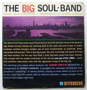 ◆ JOHNNY GRIFFIN / The Big Soul Band ◆ Riverside RLP 331 (BGP:Inc無し:dg) ◆ V