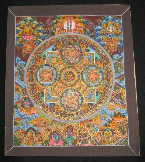 ◎●Mandala Tibetan Buddhism Hand-painted Mandala Thangka ⑨67, artwork, painting, others