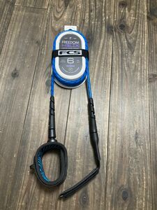 Blue/black 6.5mm FCS FREEDOM LEASH HELIX フリーダムリーシュ 6' リーシュコード