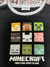 マインクラフト 150 　ブラック　グレー 半袖 パジャマセット セットアップ 上下_画像2