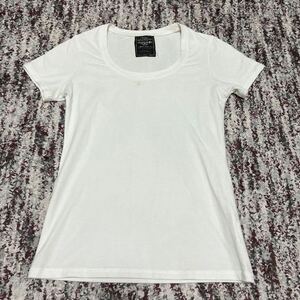 Ingni English U Neck Simple T -Front Ratch Cut -и -сей Sizem/White White