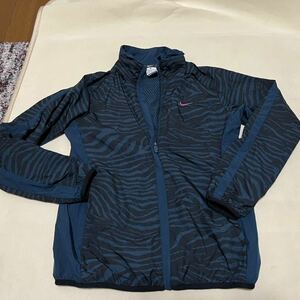 NIKE Nike nylon jacket Wind breaker animal Zebra training blue group M size 