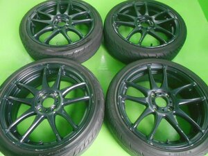 PCD100 Work エモーションKiwami 5.5j/+45 ハブ約60㎜ ヨコハマ S.drive 165/45R16 約9～9.5分山 4本セット! 中古 軽カー カスタム