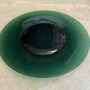  редкий! 50's~ America античный forest green plate тарелка USA Vintage посуда / запад набережная Гаваи fireking Mid-century 