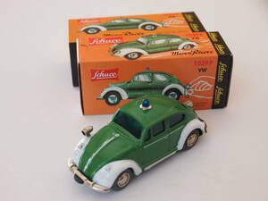 Schuco Micro Racer Art.Nr.01485 (1039F VW) VW Kafer Feuerwehr( tin plate made ) inside out super hard-to-find goods 