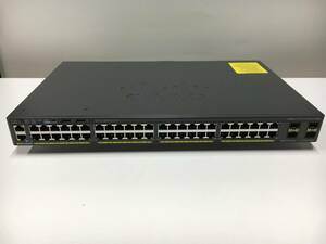 A20645)Cisco Catalyst 2960-X シリーズ WS-C2960X-48TS-L V05 スイッチ 中古＊C2960X-STACK モジュール付