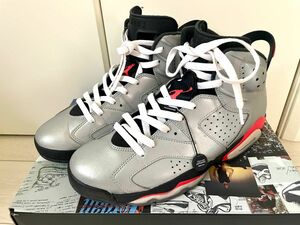 極美品　Air Jordan 6 完売　レア　Infrared ナイキ エアジョーダン6 リフレクティブ インフラレッド 箱付