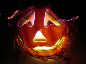* Halloween pumpkin light fibre light colorful luminescence ( color . changes )
