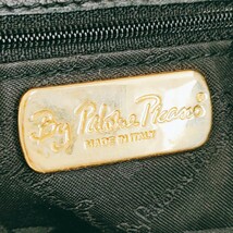 Paloma Picaso パロマピカソ ハンドバッグ トート 肩掛け レザー ブラック系 ショルダー 大容量 ヴィンテージ レトロ 鞄 バッグ A-4_画像9