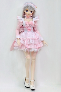 SD DD MSD MDD 幼SDメイド ワンピース レース1/3 1/4 1/6お洋服ドール服 ドルフィードリーム ワンピースドール衣装23CC002