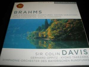 廃盤 5CD ブラームス 交響曲 ピアノ協奏曲 全集 コリン・デイヴィス オピッツ ヴァイオリン 竹澤恭子 バイエルン Brahms Complete C.Davis