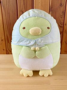 BIG ぬいぐるみ 雨の日 すみっコぐらし レインコートをきた ペンギン？ ビッグ XL 大きな ぬいぐるみ グッズ Sumikkogurashi stuffed toy