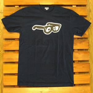 YOKI SHOP ヨキショップ 【BIG GLASSES PATCH TEE】 NAVY Msize 新品正規