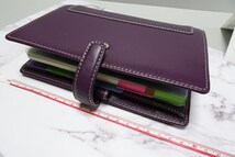  Filofax ファイロファクス 　システム手帳　ホルボーン　パープル　レザー_画像7