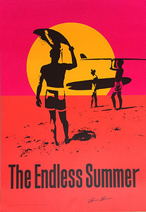 “エンドレスサマー / THE ENDLESS SUMMER” 映画公開50周年記念限定ポスター/故ブルース・ブラウン監督自筆サイン入 P-050
