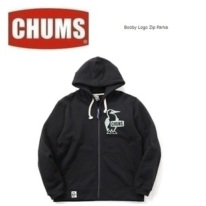 CHUMS Chums b- Be Logo Zip Parker черный × зеленый XXL CH00-1420 мужской уличный кемпинг 