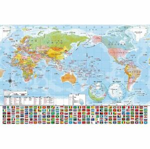 日本製 ビバリー 80ピース ジグソーパズル 学べるジグソーパズル 世界地図おぼえちゃおう (26×38cm)