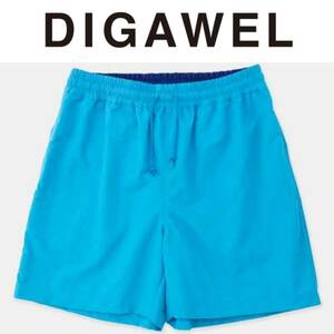 新品■22SS DIGAWEL BAGGY SHORTS 3 水色 L.BLUE ナイロンショーツ ショートパンツ min-nano UNION取扱ブランド ennoy