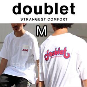 20AW doublet × WISM FAMI-TEE M 白 WHITE Tシャツ ファミレス ダブレット SAME GAL ジョナサン