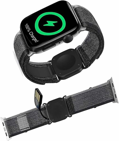 アップルウォッチバ ンド apple watch 充電器 2 in1 ナイロンバンド スポーツバンド