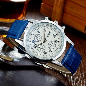 【 送料当社負担 】腕時計 アナログ クォーツ時計 ユニセックス 腕時計 シンプル 紳士　高級腕時計　風格　2種類　ホワイト　CMK-001C-1