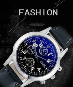 【 送料当社負担 】腕時計 アナログ クォーツ時計 ユニセックス 腕時計 シンプル 紳士 高級腕時計 風格 2種類 ブラックベルト CMK-001B-2