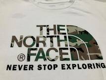 THE NORTH FACE ノースフェイス プリント入り半袖Tシャツ 迷彩プリント/黒 M 中古 キズ、ヨゴレあり_画像4